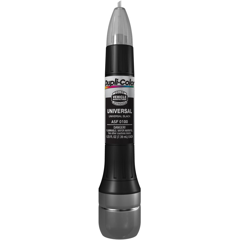 Duplicolor Paint ASF0100, Scratch Fix All-in-1 Paint Pen Universal Black , .25oz