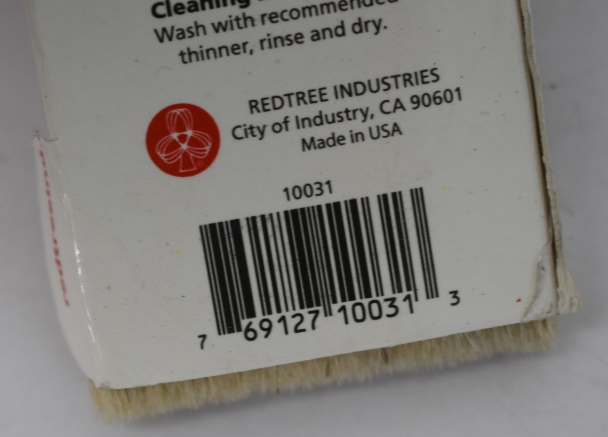 Redtree Professional Handcrafted 2" Paint Brush Single Edge 9/16" Thick