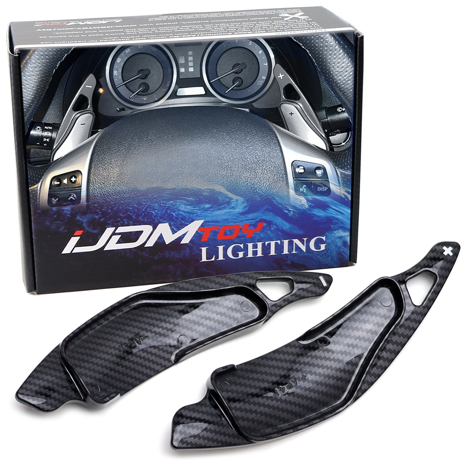 Twill-Weave "Carbon" Steering Wheel Paddle Shifter For 2006-13 Lexus IS250 IS350