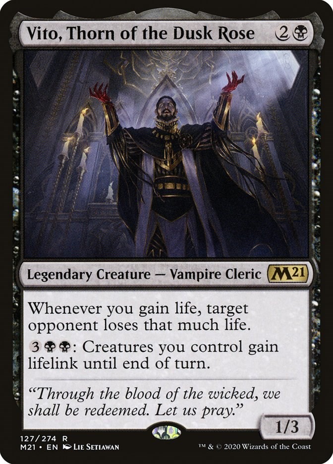 Vito, Thorn of the Dusk Rose #127 ** (NM) - Core Set 2021 MTG