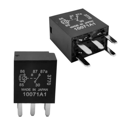 2 PCS Automotive Fuel Pump Relay, 12V 5-Pin Direct Plug-in Mount Power Relay,
