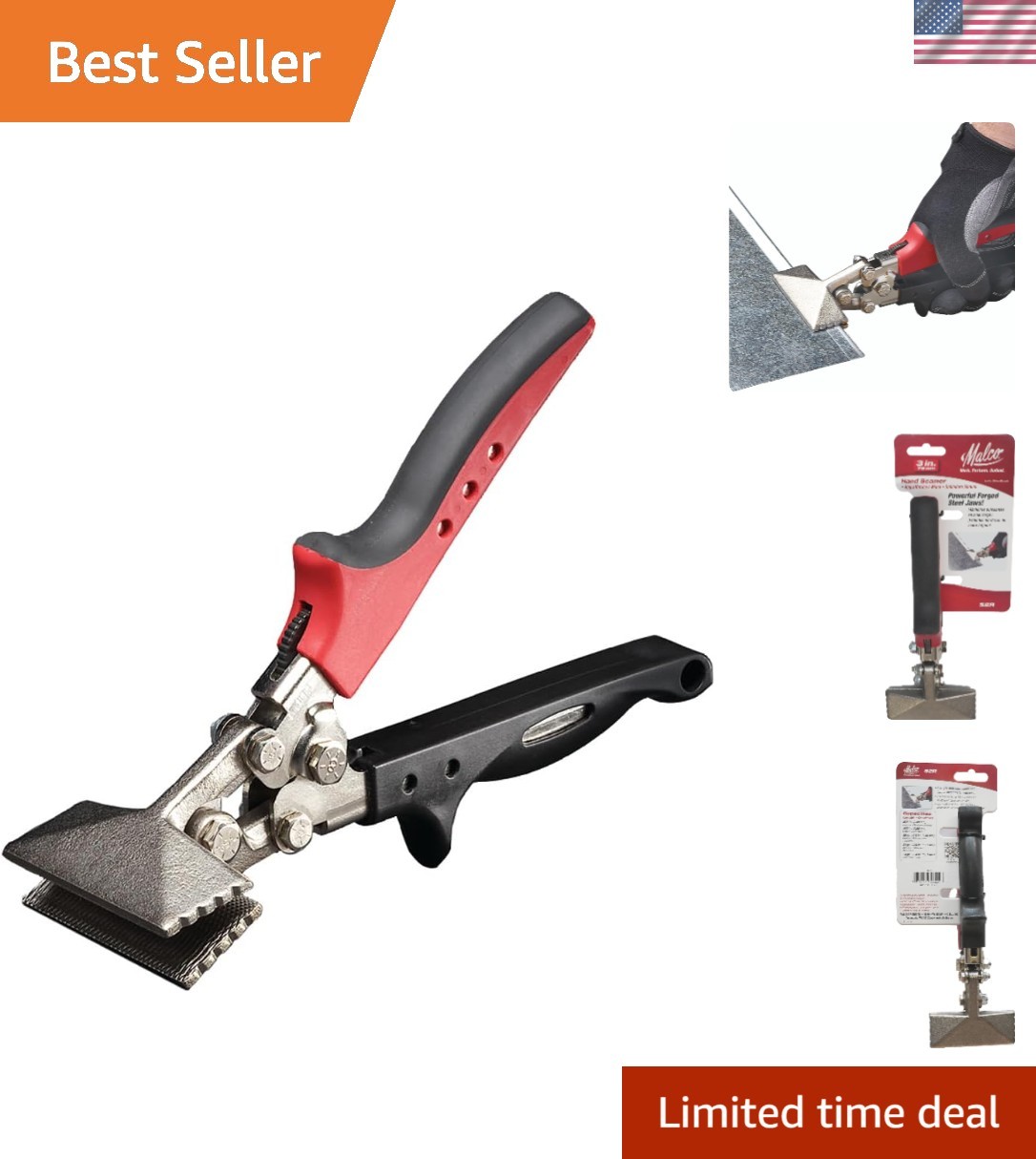 Malco Redline S2R Hand Seamer: High-Impact Steel with Unique One-Hand Operation