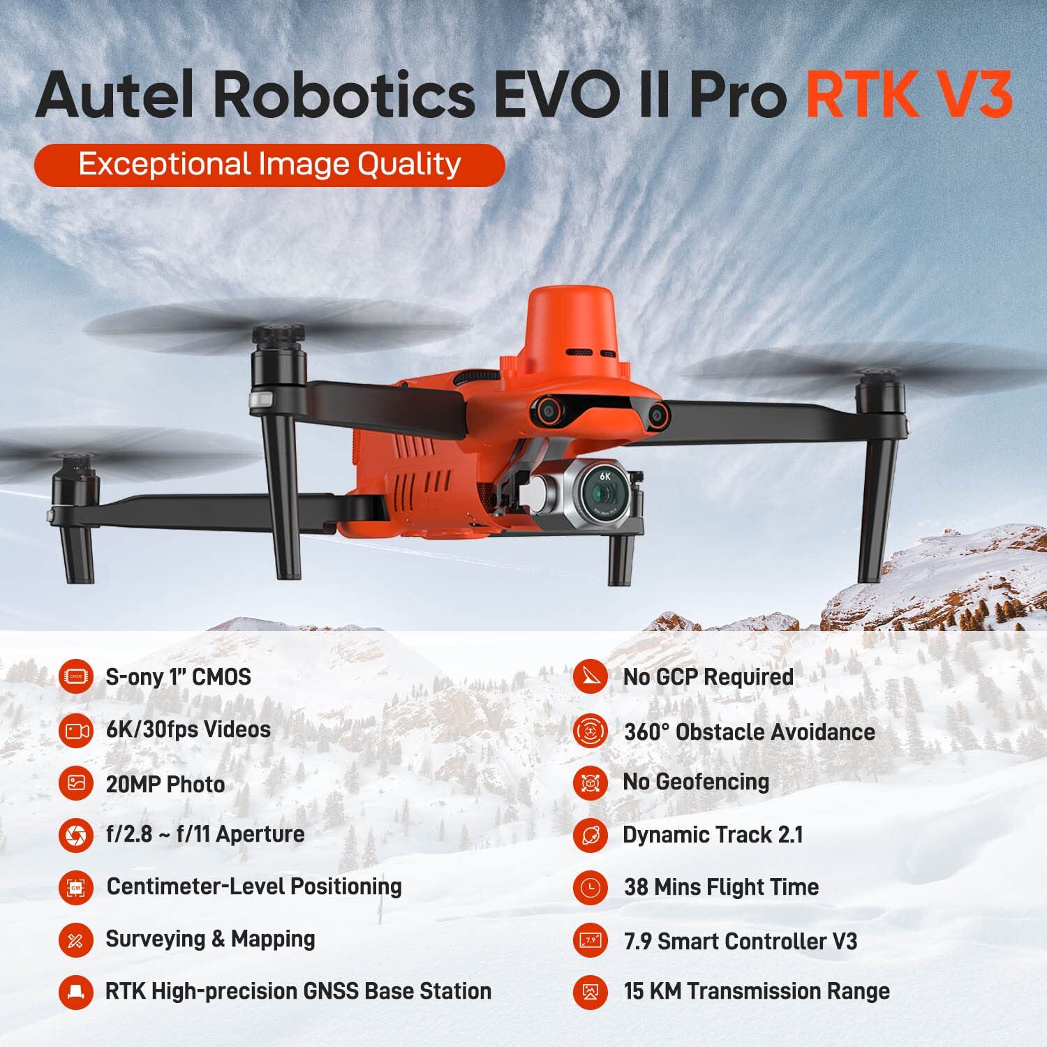 Autel Robotics EVO II Pro RTK V3 [Including RTK Module]