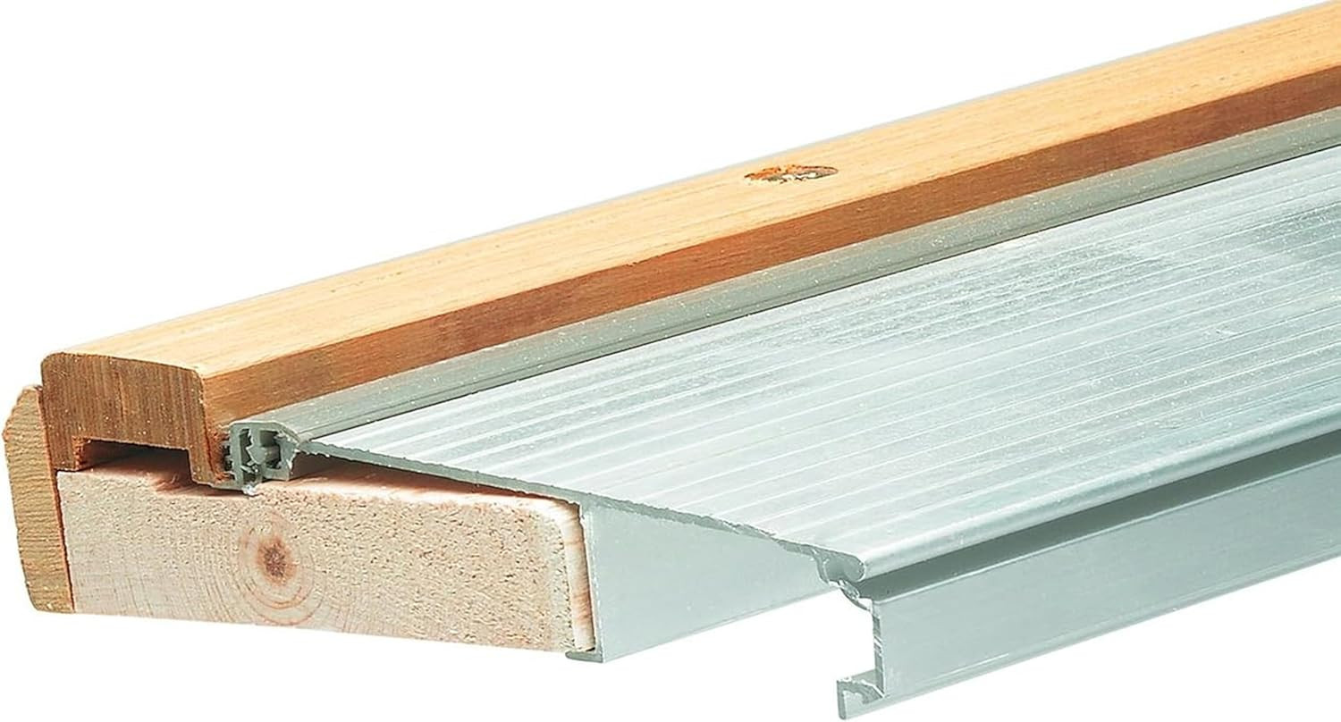 TAOC36SP Adjustable Aluminum and Oak Sill Threshold, Mill Finish