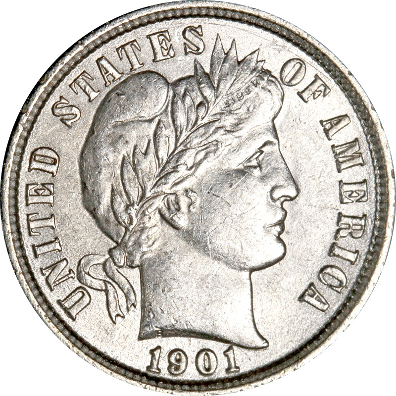 1901-P Barber Dime