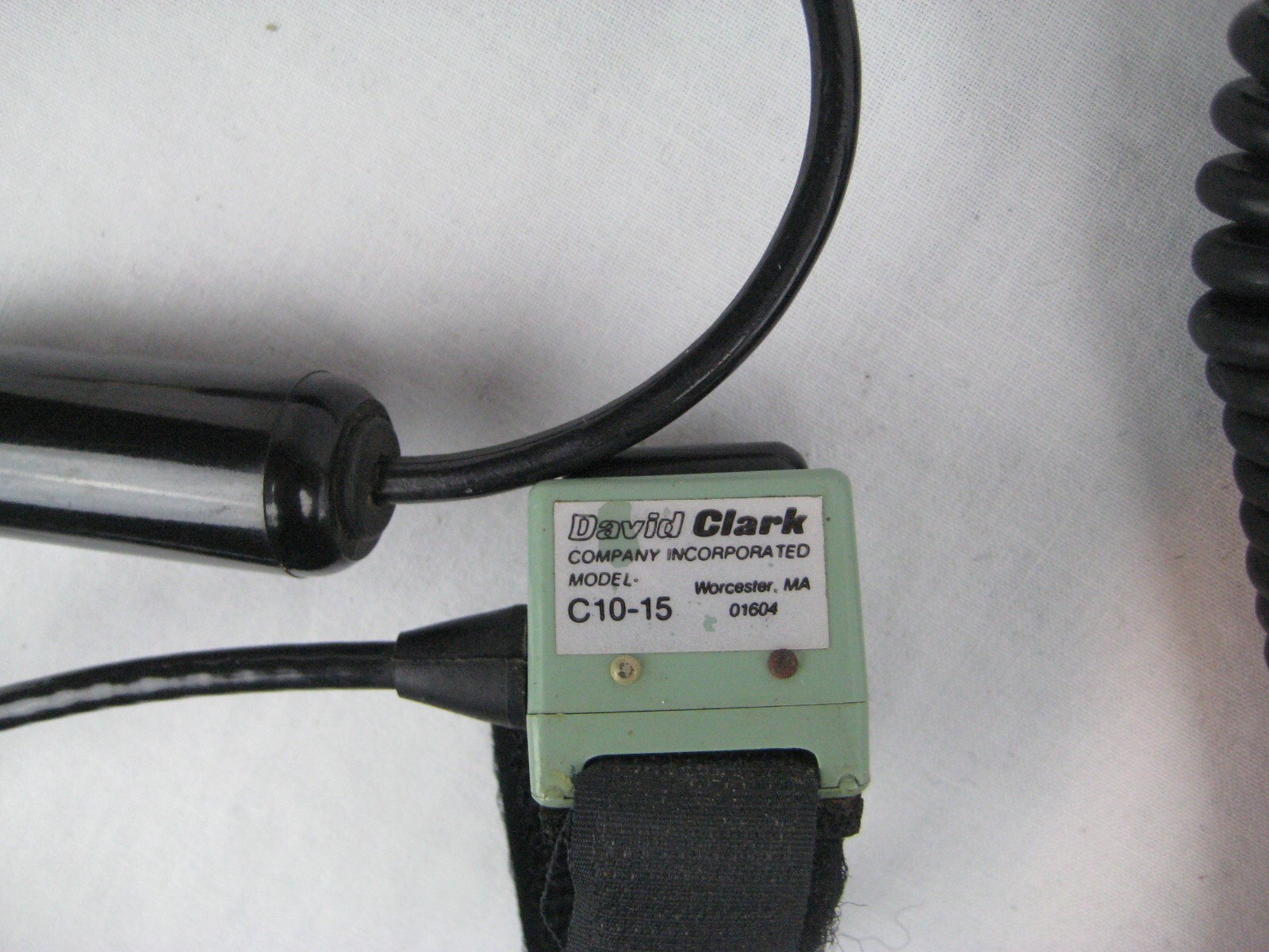 David Clark C10-15 Push to Talk PTT Switch with Intercom Mod installed