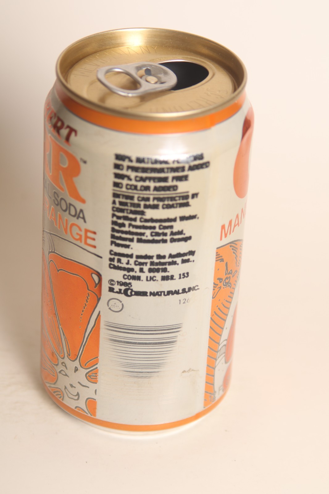 Robert Corr Orange soda can