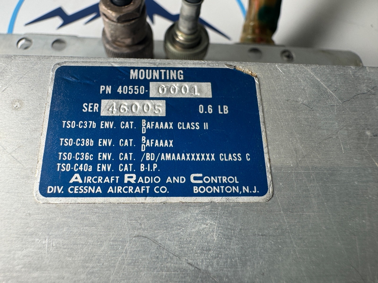 CESSNA ARC 40550-0001 MX300 NAV COMM MOUNTING TRAY ASSEMBLY