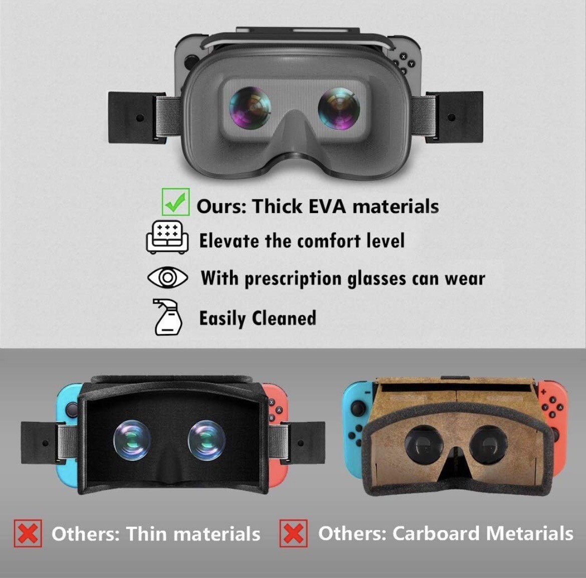 VR Headset Compatible with Nintendo Switch & Nintendo Switch OLED Model, New