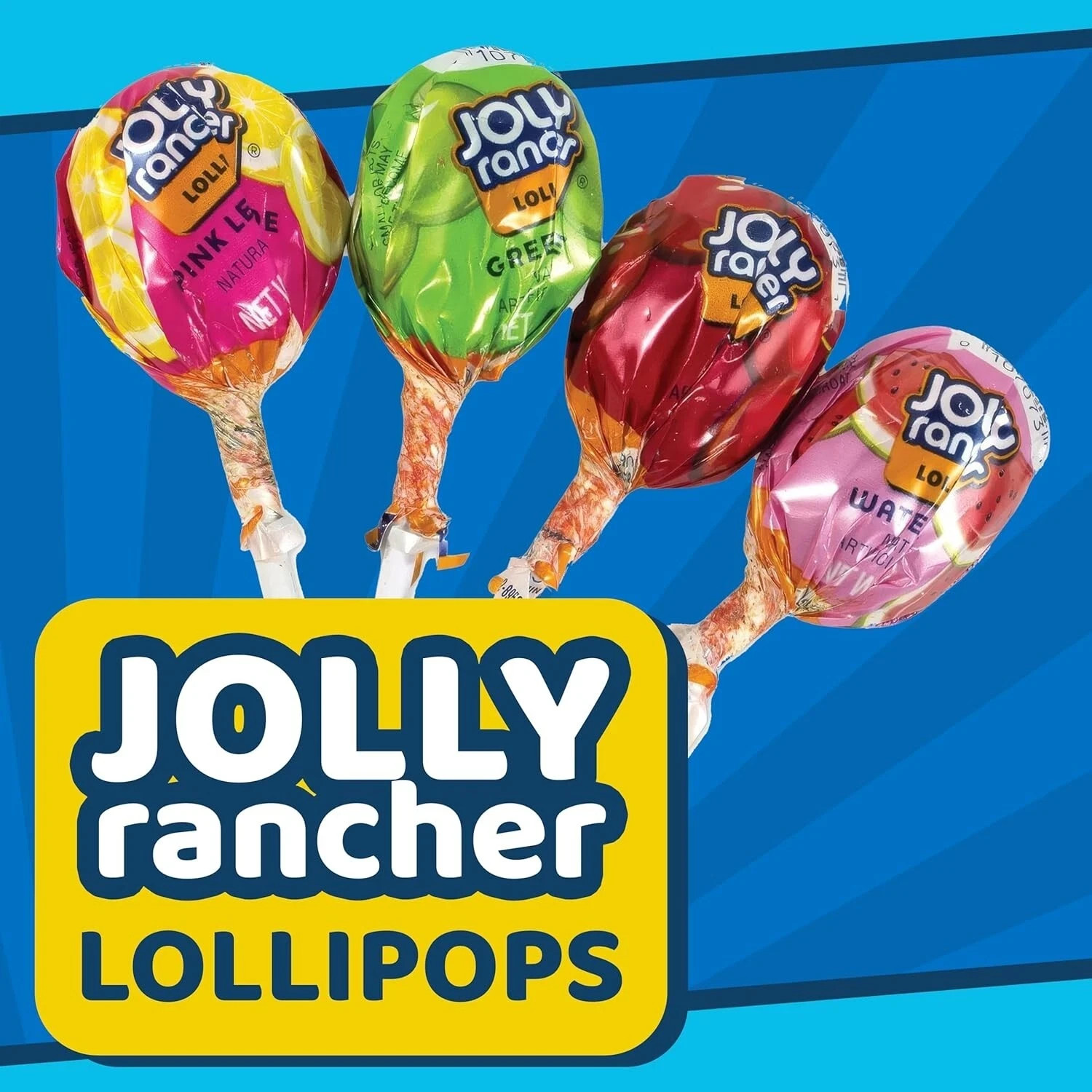 Jolly Rancher Round Lollipops, Assorted Fruit Filled Pops, Bulk Candy (2 Pounds)