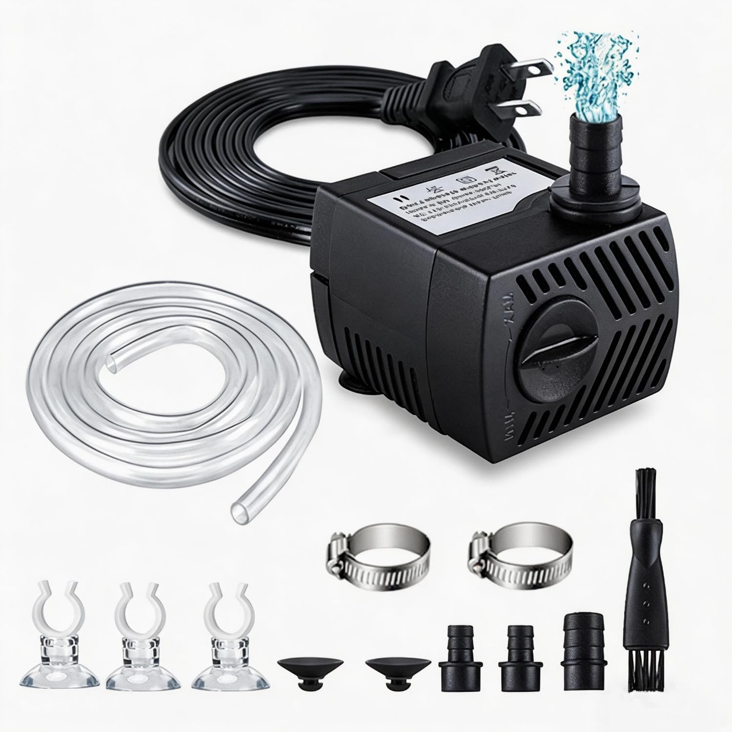 Submersible Pump, 80GPH(4W 300L/H), Ultra Quiet Water Fountain Pump 80GPH-4W