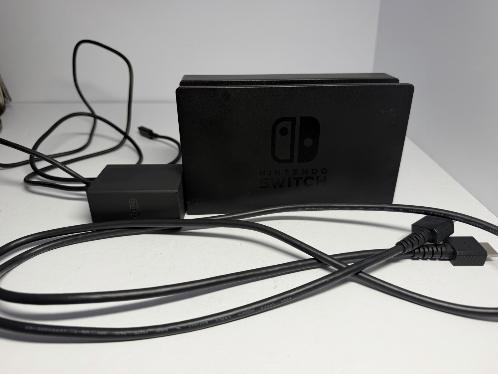 Nintendo Switch Dock Set - Official Black Dock, AC Adapter, HDMI Cable - Tested