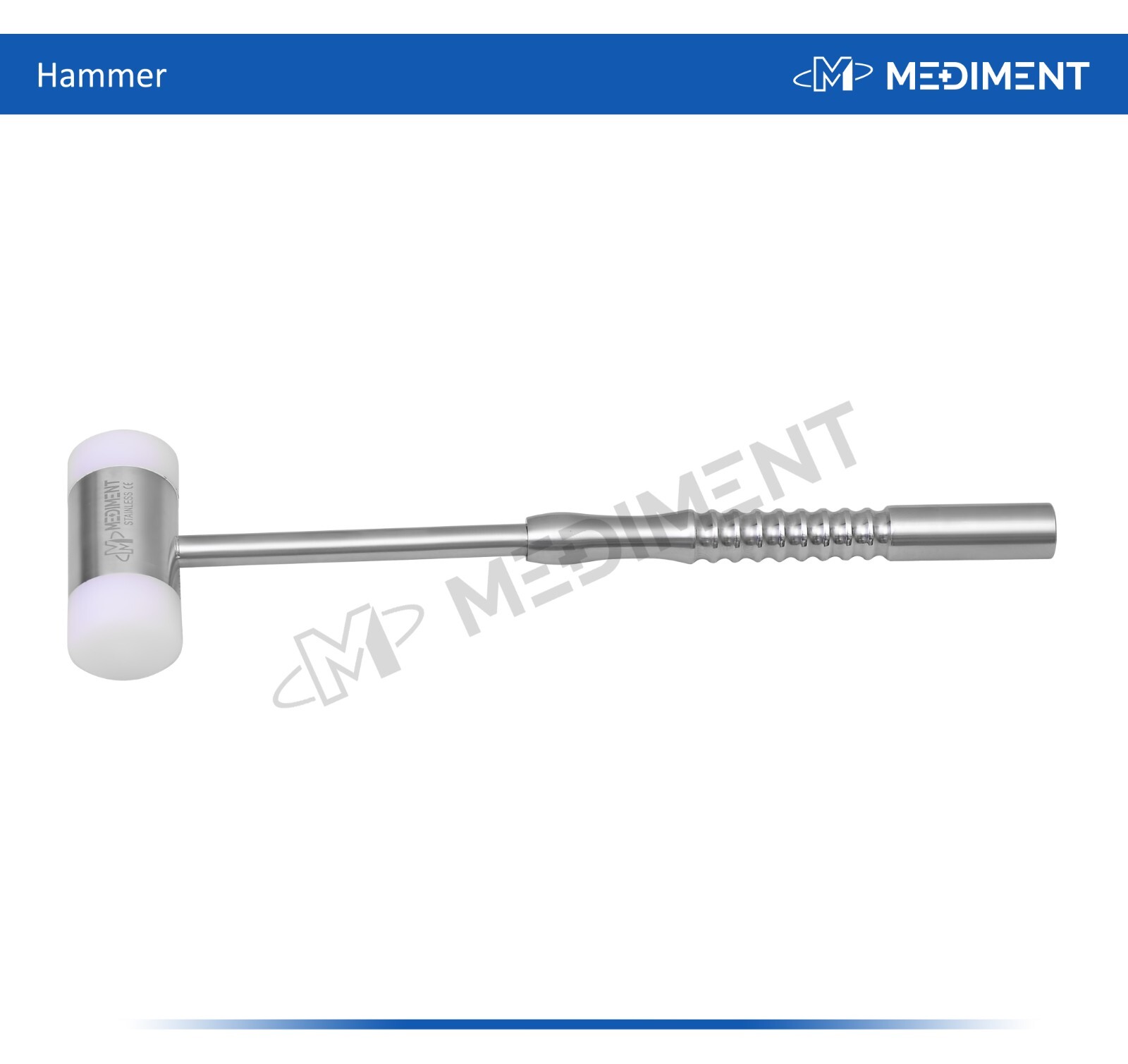 Dental Bone Mallet Hammer Bone Grafting Crusher Implant Surgery Mead Nylon Heads