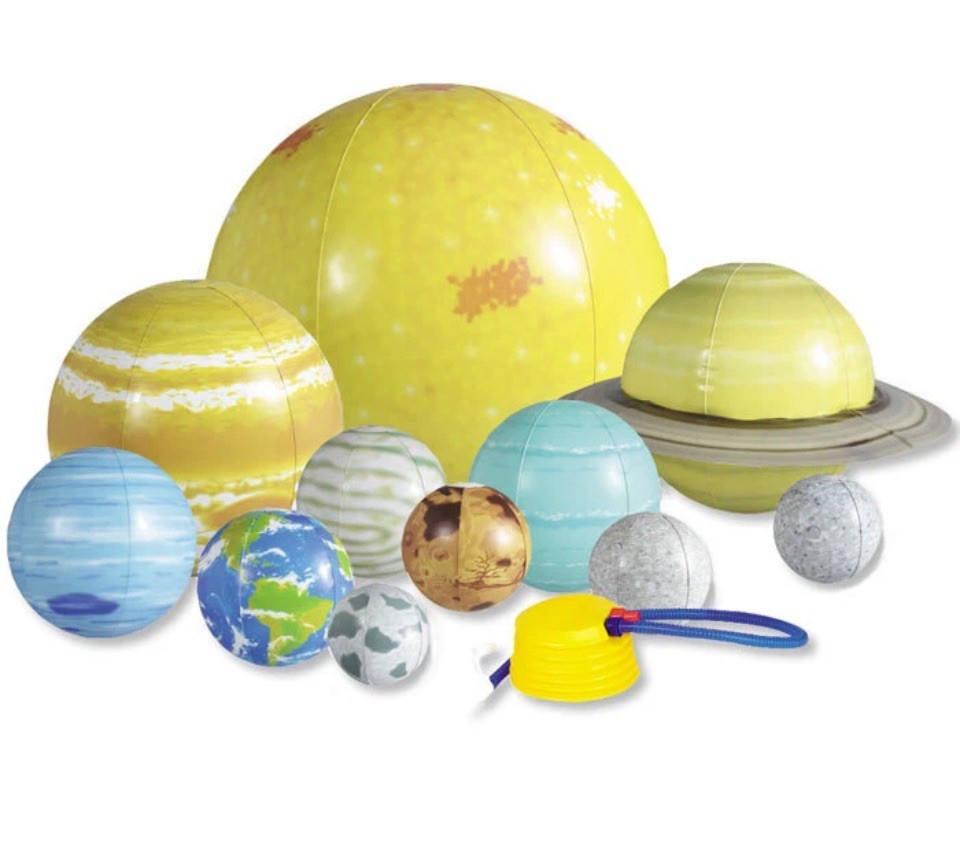 Learning Resources Inflatable Solar System - Blow Up Planets for Home or School