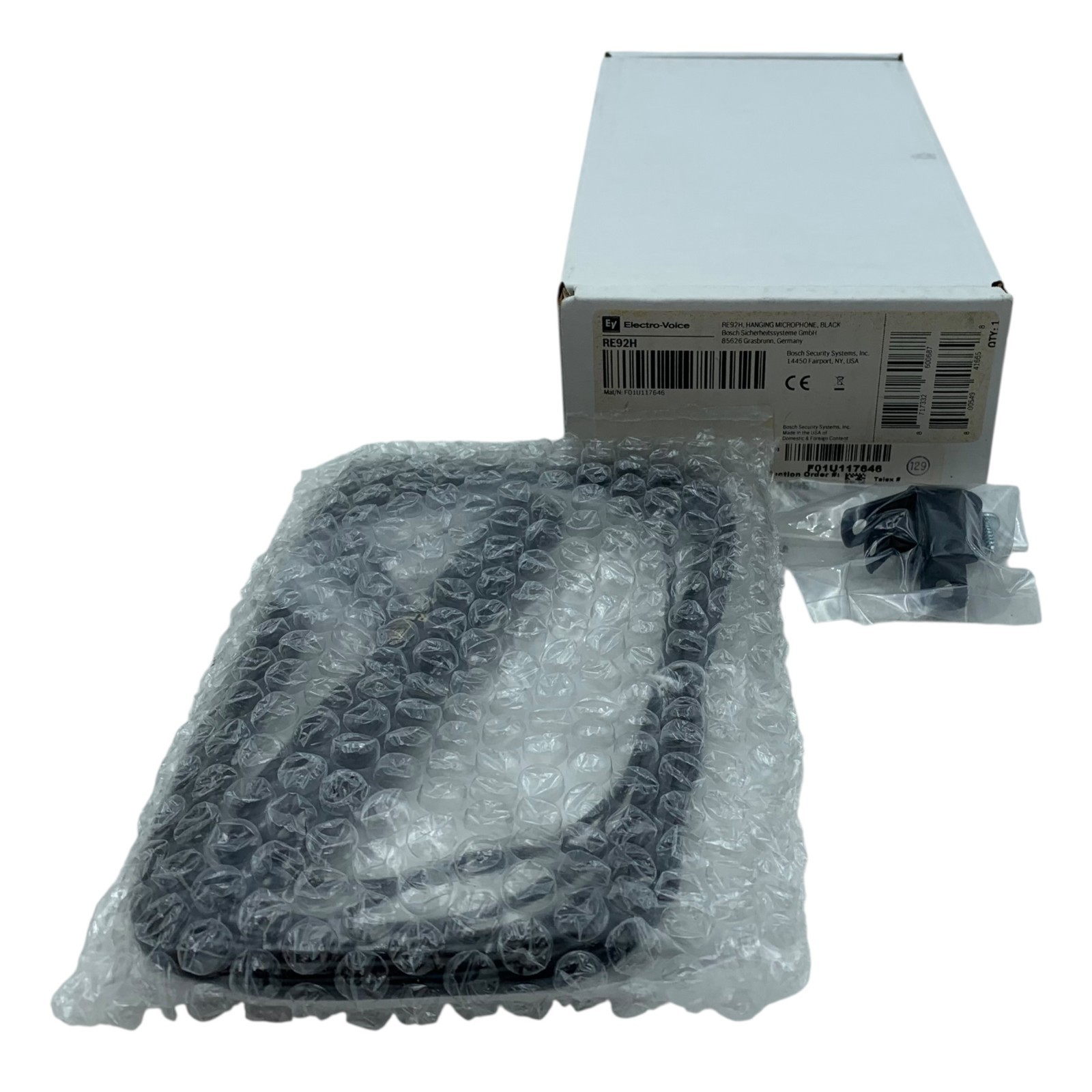 EV RE92H Unidirectional Condenser Hanging Microphone - Black - BRAND NEW
