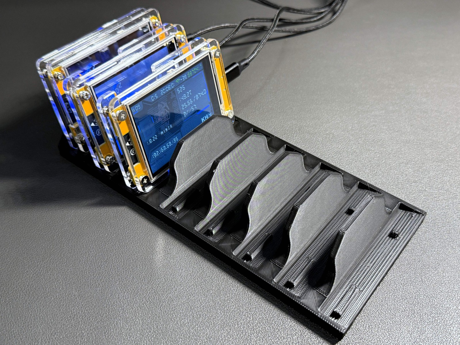 8x Bundle – NerdMiner V2 Bitcoin Solo Mining Kit | Includes Cradle Stand