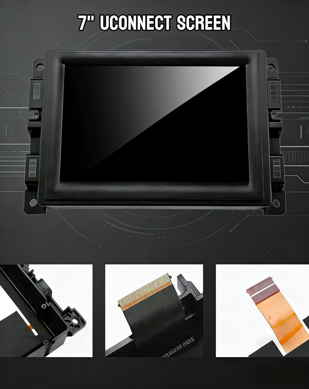 7" Uconnect Screen Replacement LCD Display Jeep Compass Renegade 2017-2021