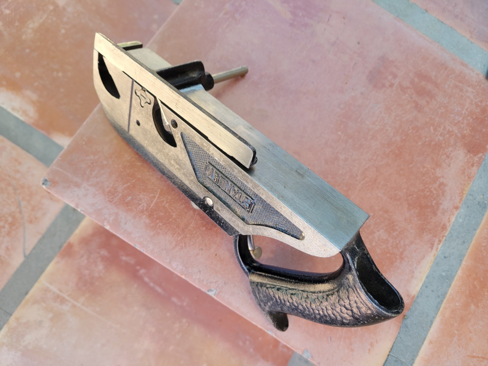 Stanley No. 78 Rabbet Plane Steel Blade Black Silver Metal Woodworking Tool
