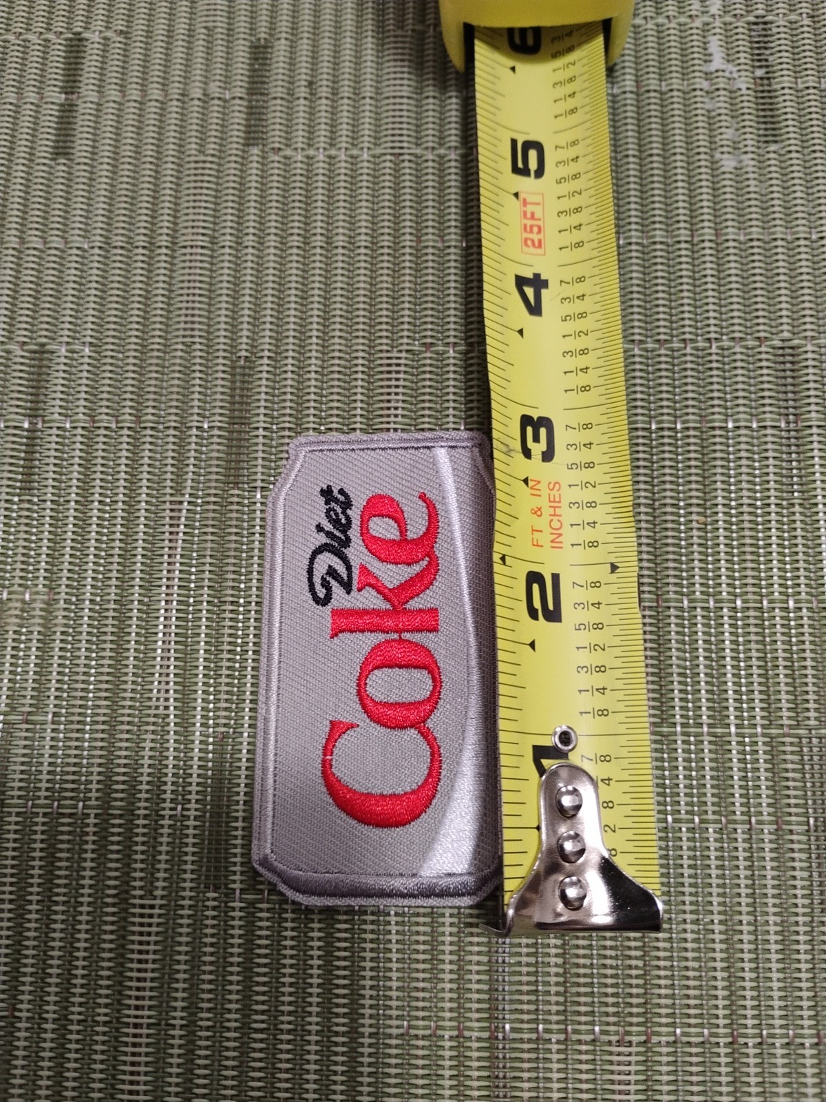 Diet Coke Soda Can Embroidered Iron On Patch