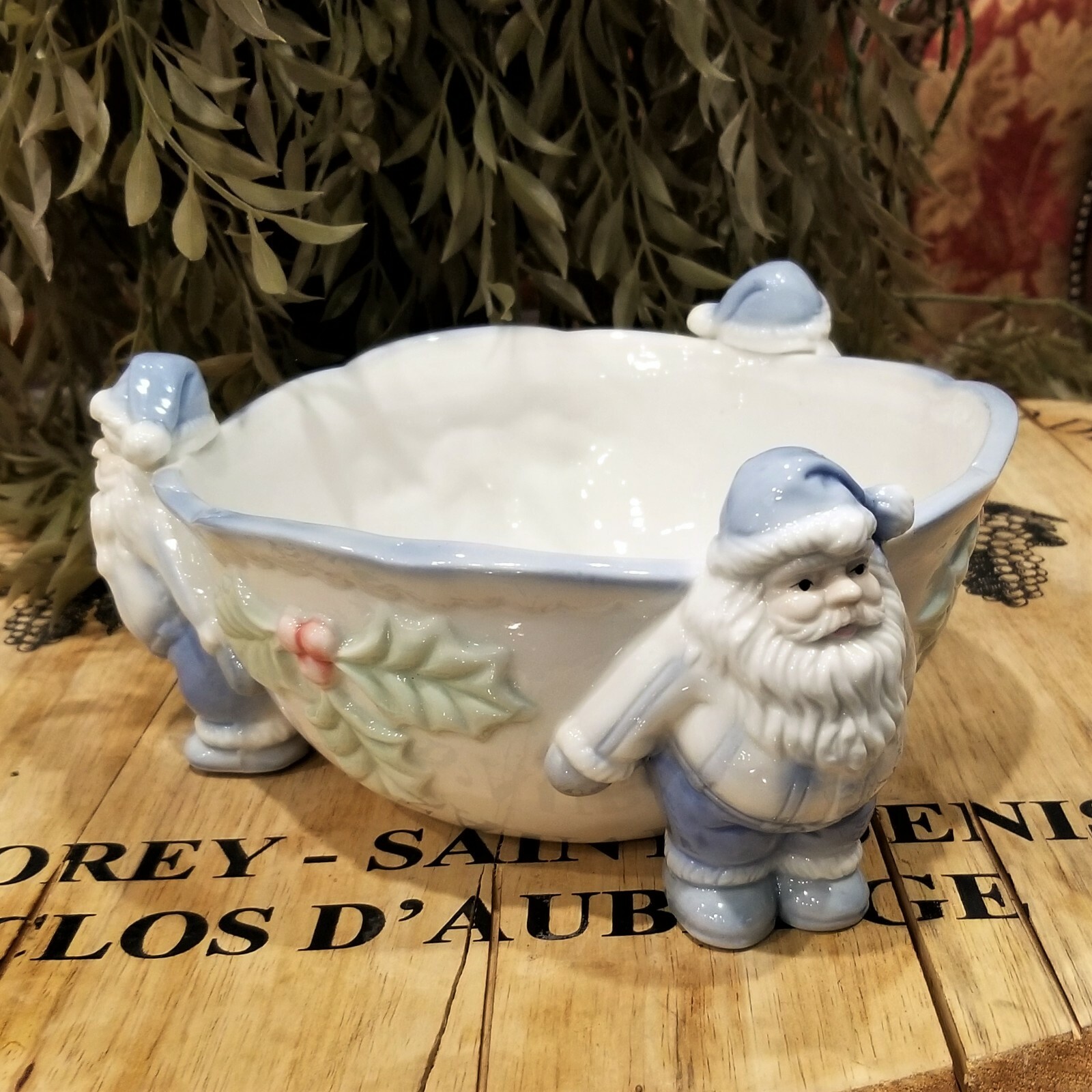Vintage Ceramic SANTA Bowl