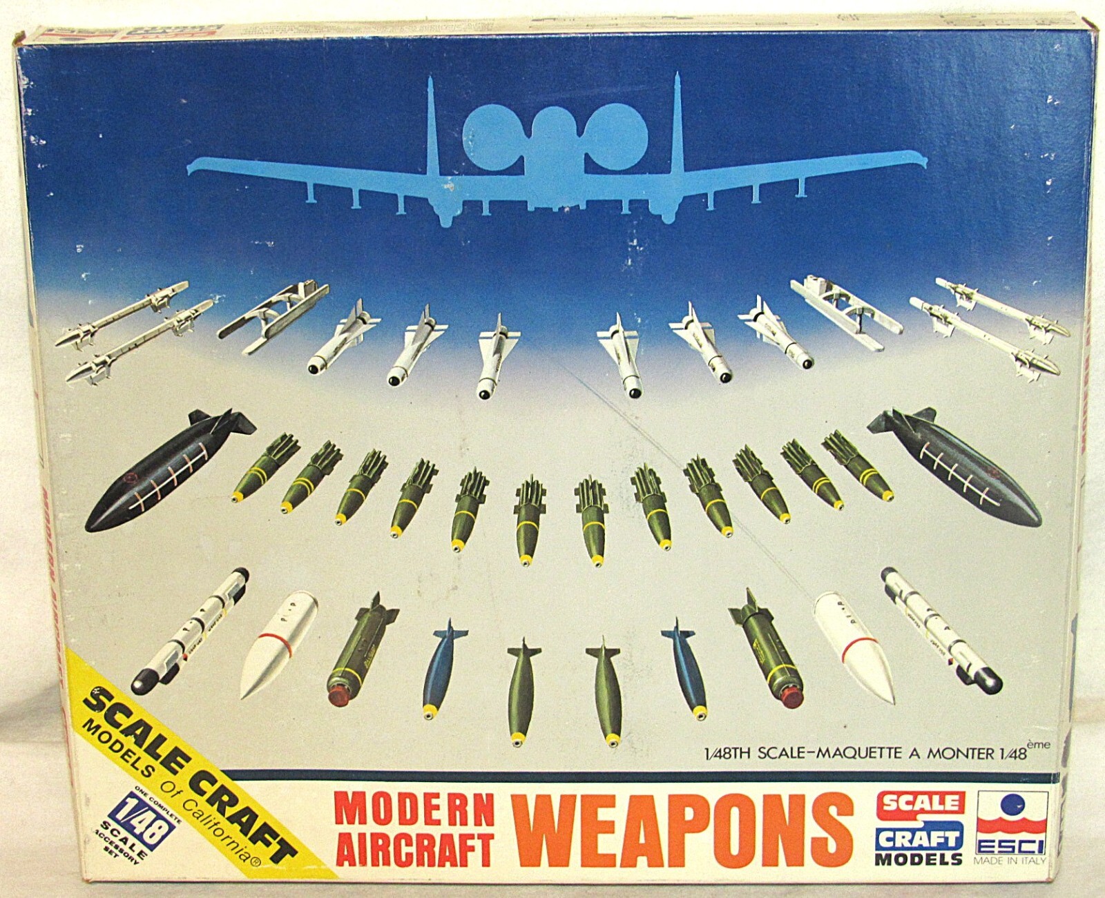 ESCI #SC-4015 Modern Aircraft Weapons 1:48 Scale Open Box