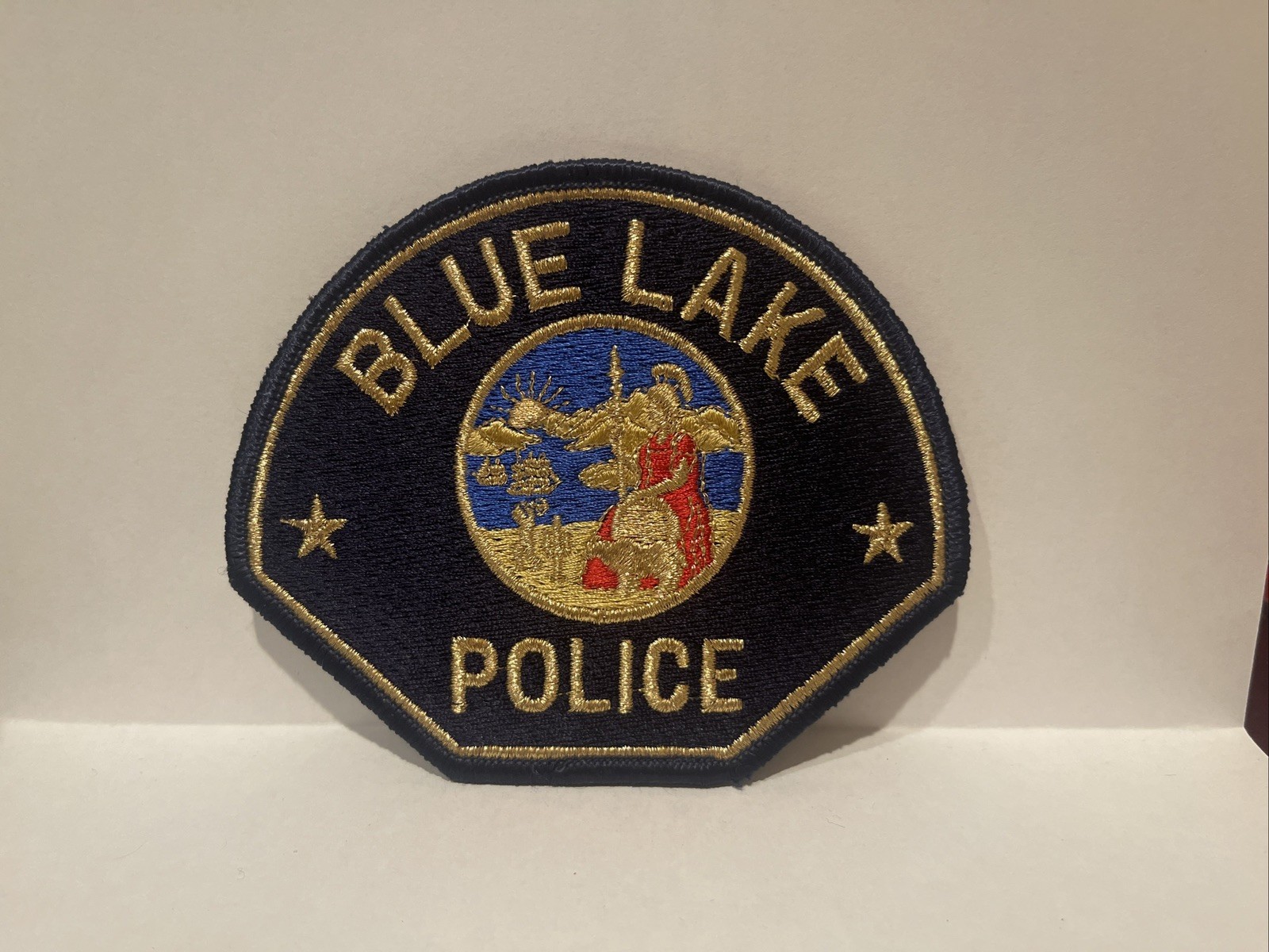Defunct BLUE LAKE POLICE Humboldt County California CA PD patch