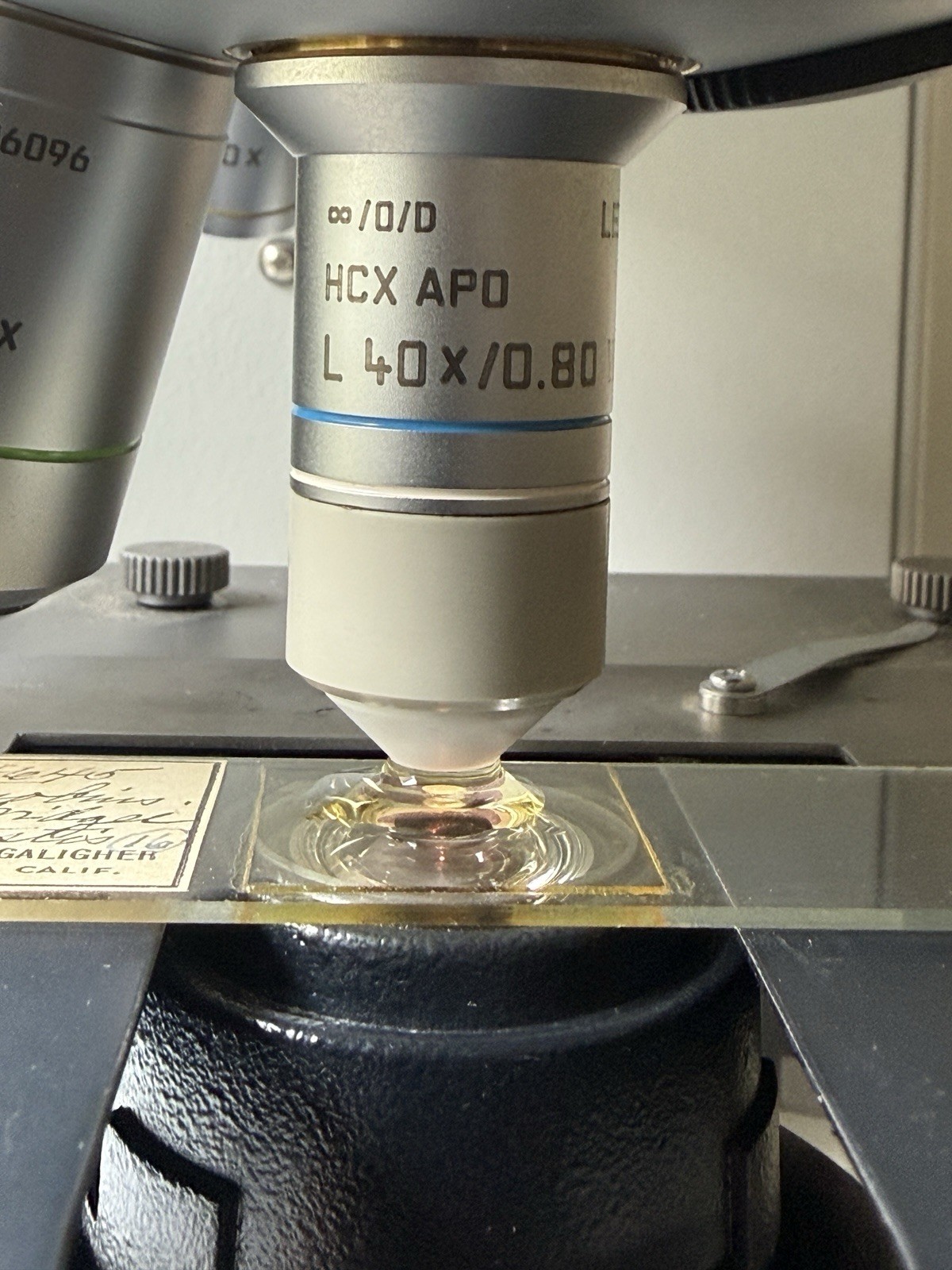 Leica Water Dipping Immersion Microscope Objective HC APO L 40x 0.80 W U-V-I M25