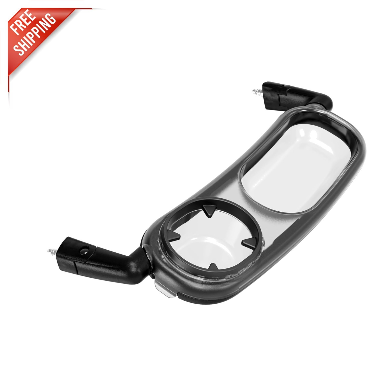 Versatile Stroller Snack Tray with Quick Attachment & Recessed Bowl for UPPAbaby
