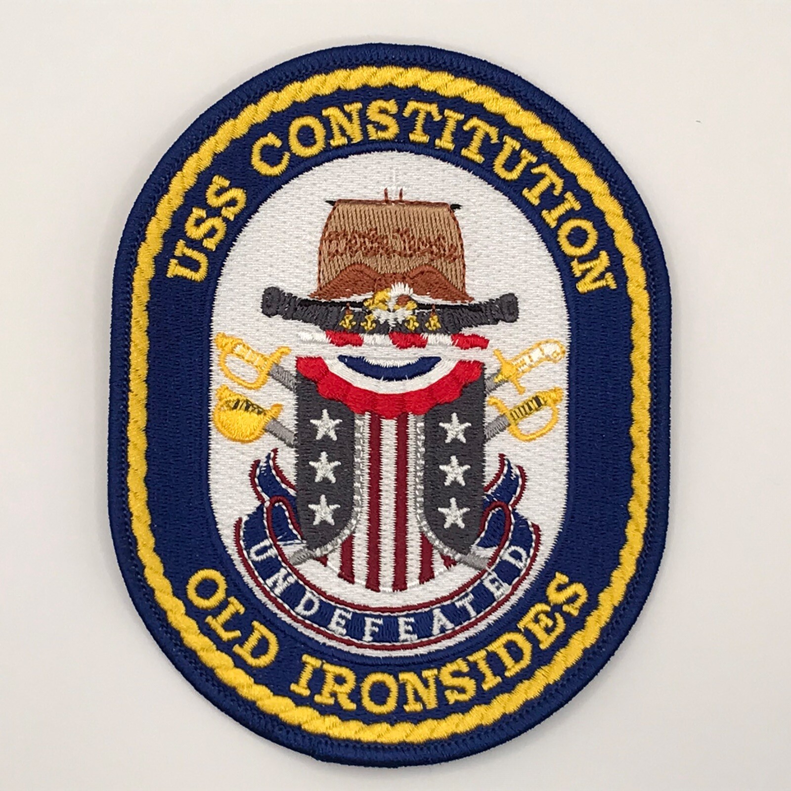 Ship's crest patch of USS CONSTITUTION  "OLD IRONSIDES"