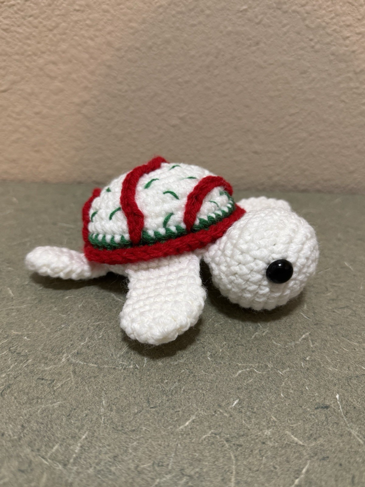 5” Crochet Sea Turtle Little Debbie Christmas Tree Cake Handmade
