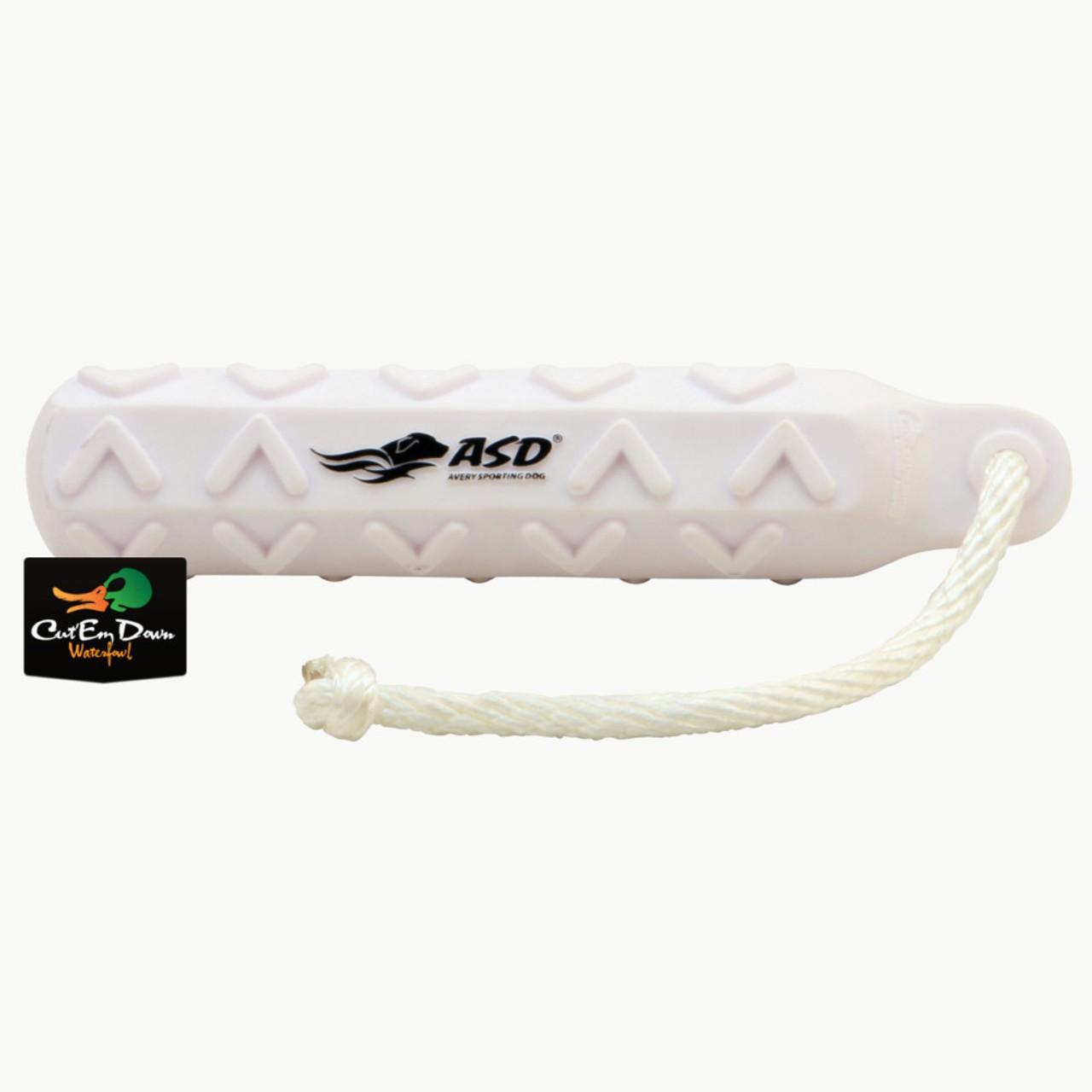 AVERY OUTDOORS SPORTING DOG 2" WHITE HEXA-BUMPER DOG TRAINING RUBBER DUMMY