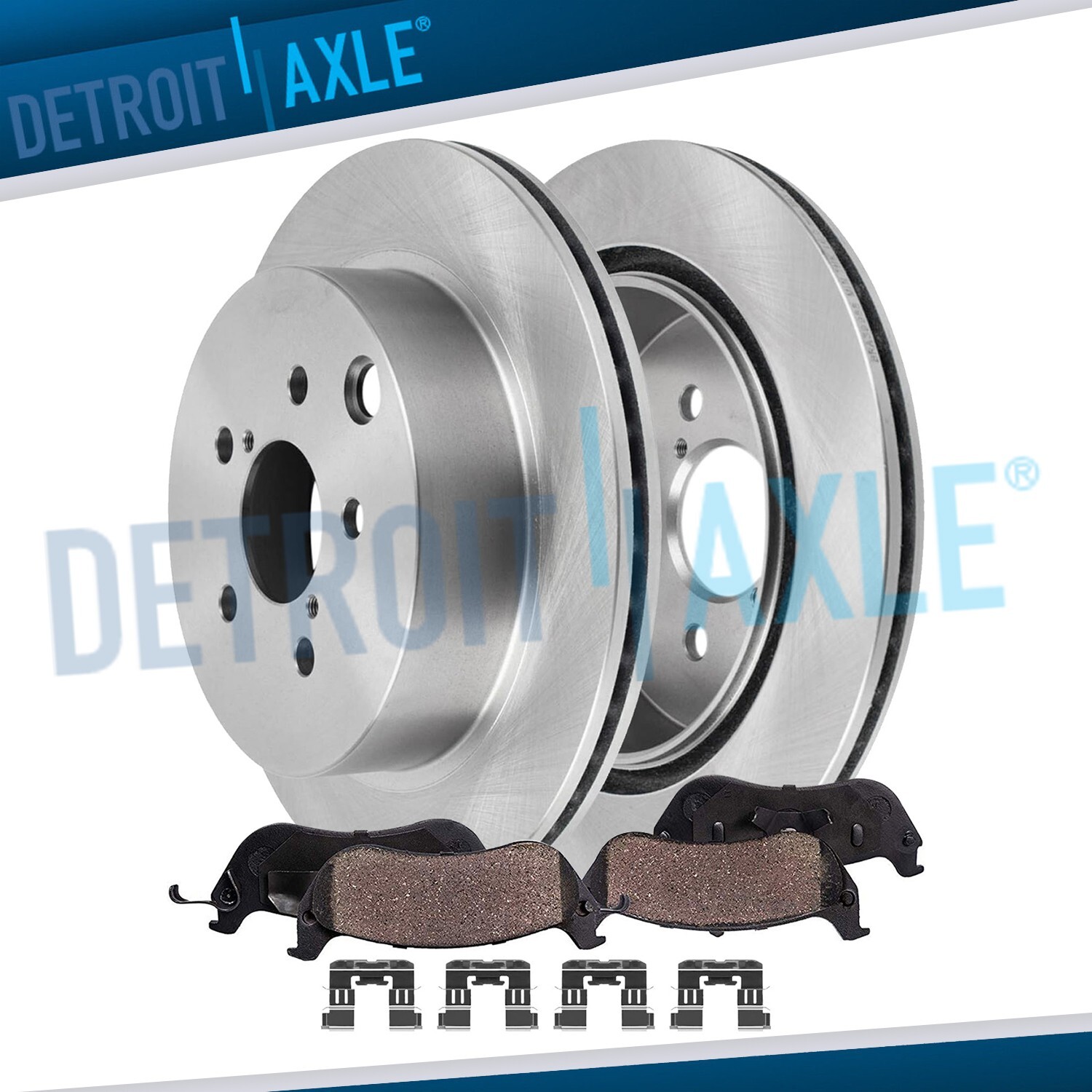 4pc 10.94" Rear Rotors Ceramic Brake Pads Kit for 2014-2018 Subaru Forester 2.0L