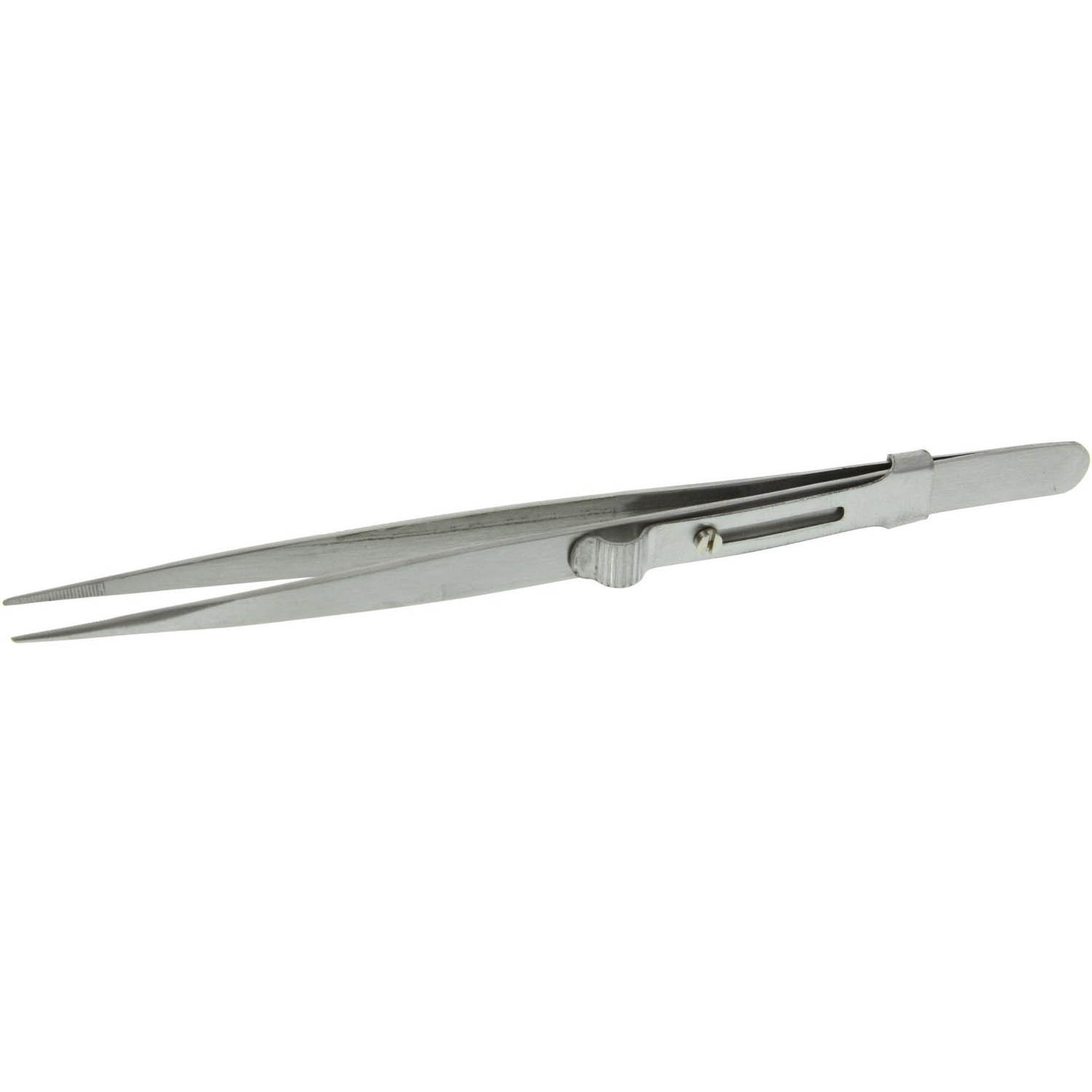 SE 6.5 Inch Diamond Side Locking Tweezers Hobby Supplies Jewelry Fishing 501TW