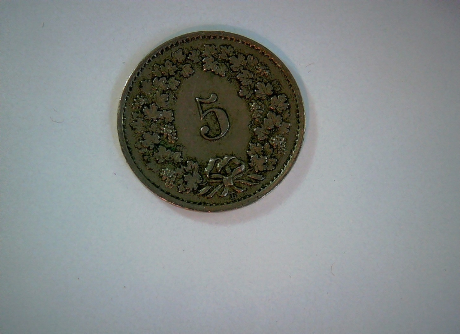 Switzerland 1920 5 Rappen Swiss Confederation (Helvetia head) 5 Rappen Coin