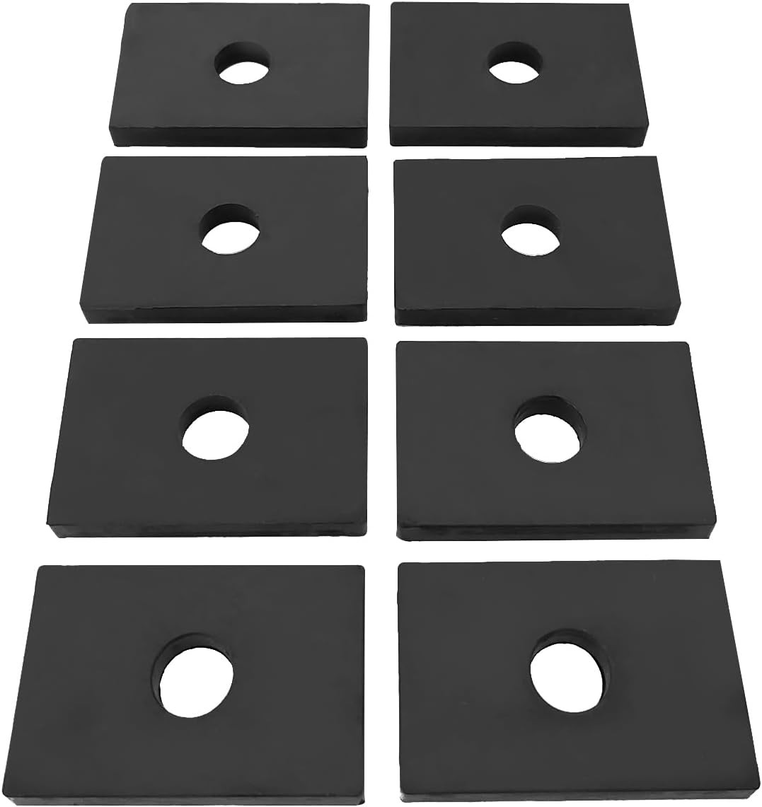 Bed Mount Pad Kit, 8pcs Rubber Bed Mount Shock Absorber Compatible with Chevy/wi