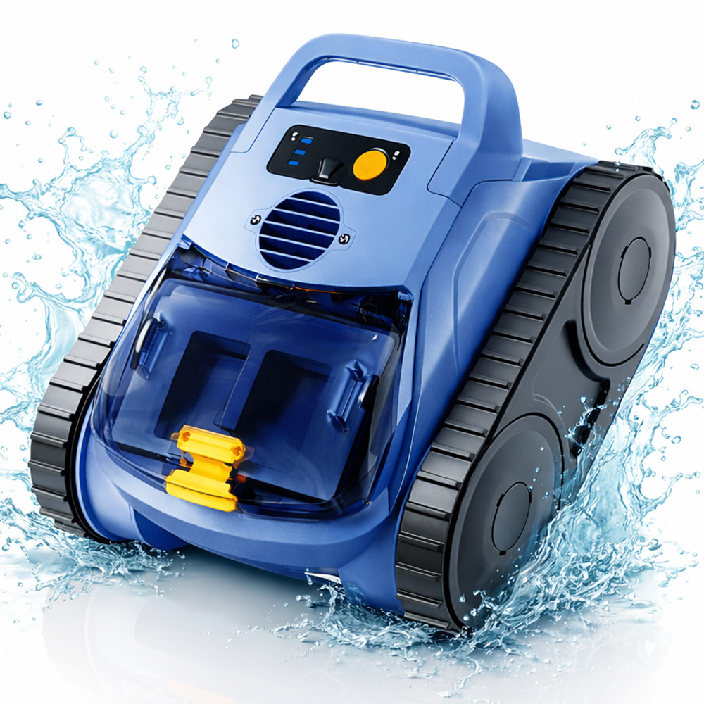 2026 Automatic Robotic Pool Vacuum Cleaner Wall Climbing Scrubber Inground Pools