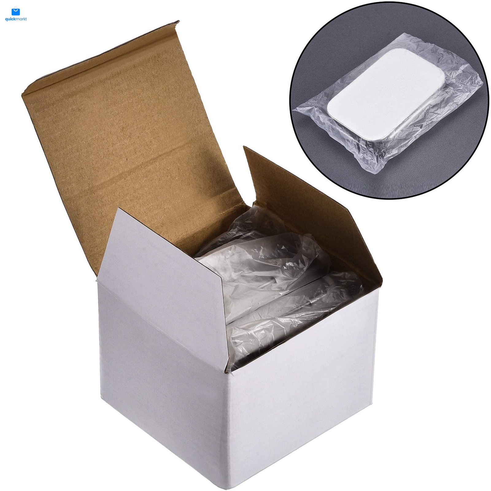 Hotop 3 pack 3.75 x 2.45 x 0.8 Inch Metal Rectangular Empty 3 Pack, Silver