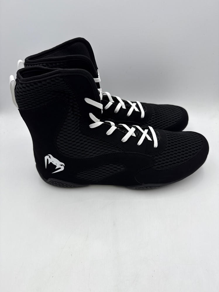Venum Unisex's Contender Boxing Shoes, Black White, 13 US