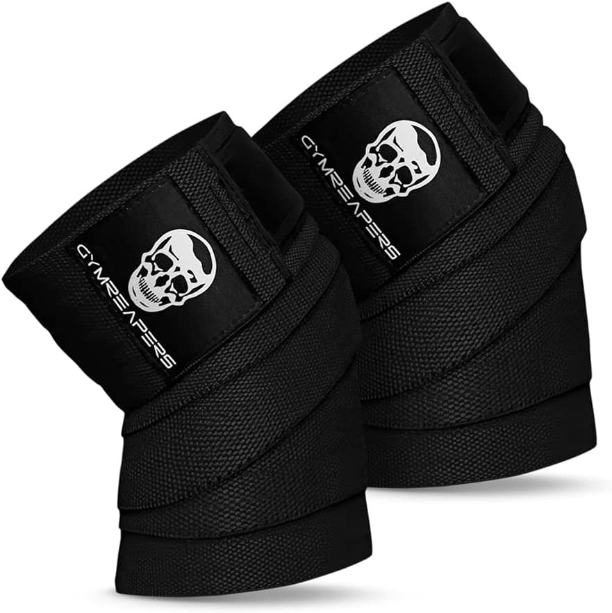 Knee Wraps for Squats and Powerlifting 72 Inch Compression Wraps with Strap f...