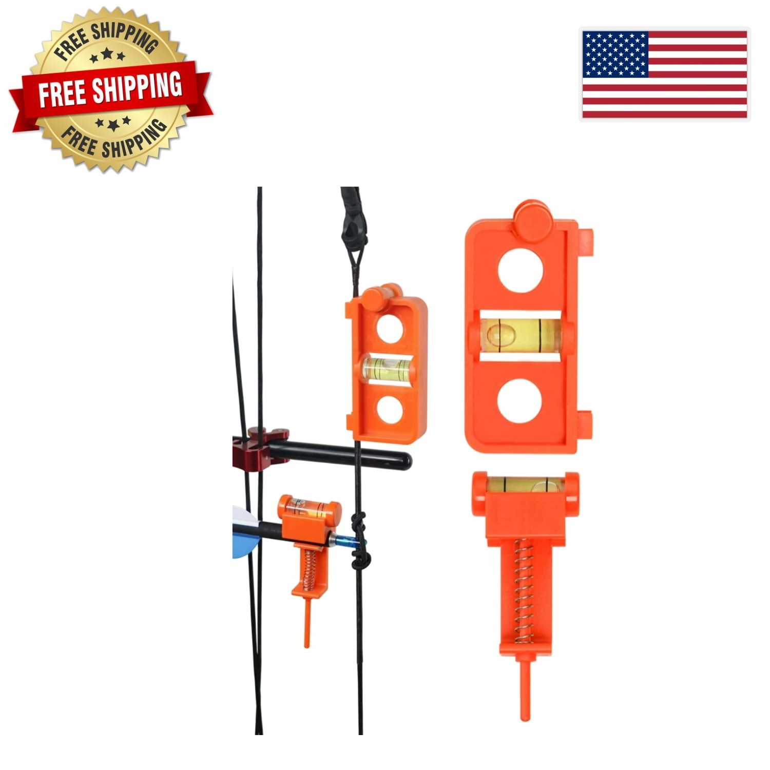 Ambidextrous String Level Combo Kit for Archery Bow Tuning – Accurate & Compact