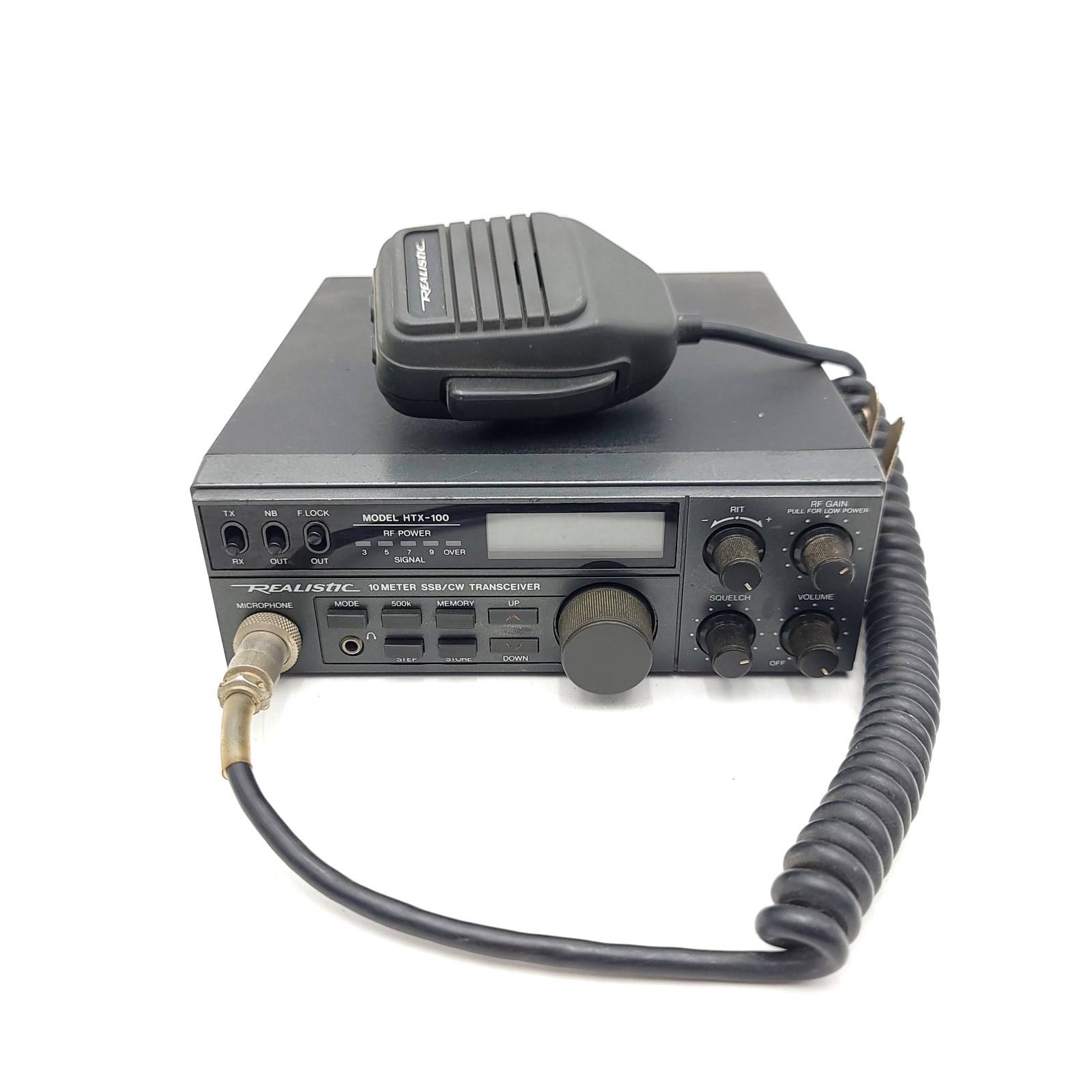 Realistic HTX-100 10 Meter SSB/CW Amateur Ham Mobile Radio Transceiver w/ Mic