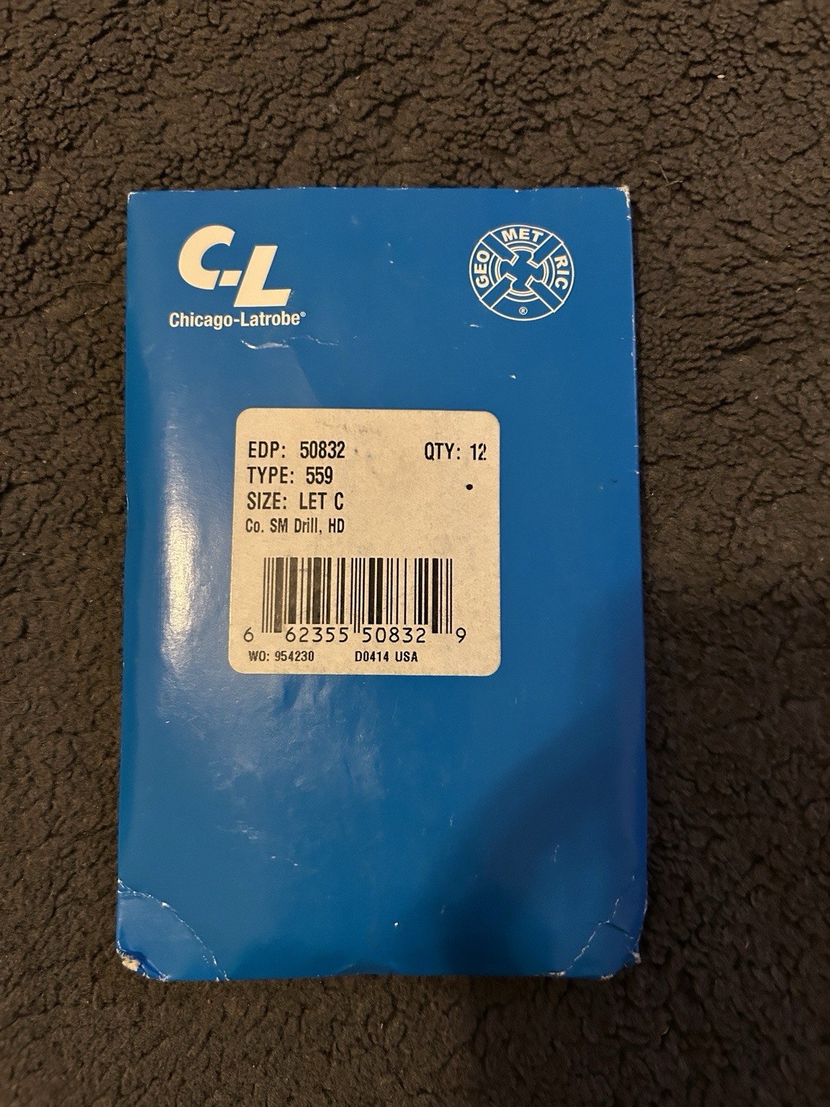 Chicago-Latrobe 50832 559 HD Cobalt Screw Machine Drill, LET-C, (Pack of 12 pcs)