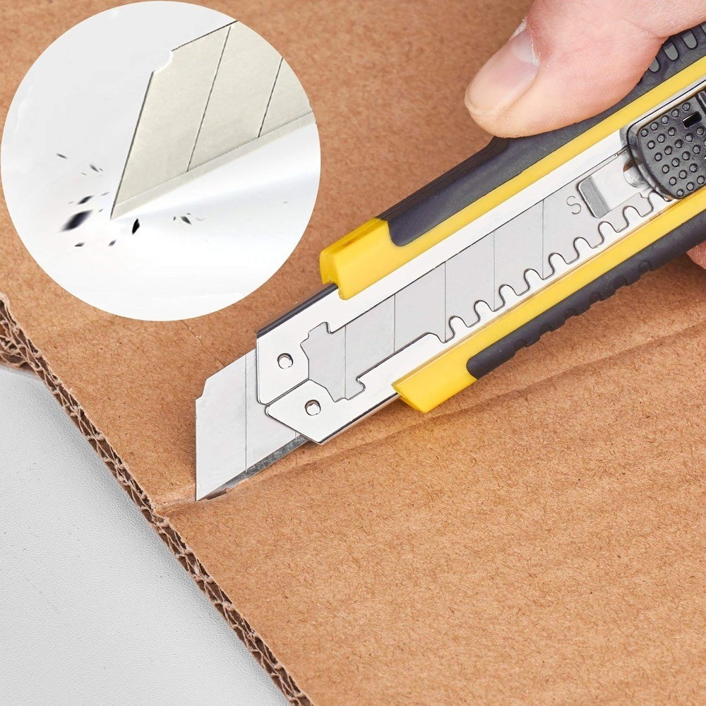 Utility Knife Box Cutter Retractable Self Loading Heavy Duty Snap Off Quick