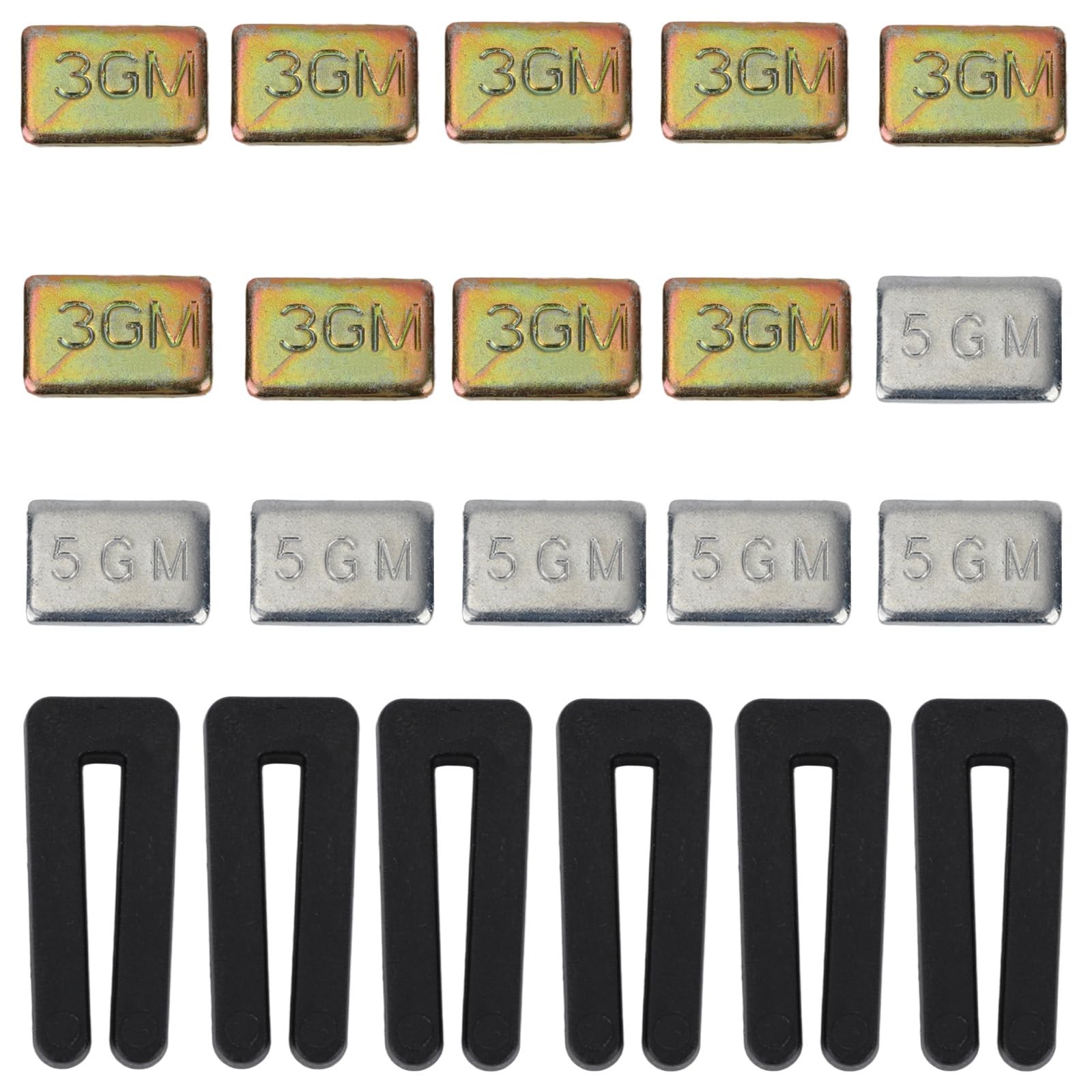 Ceiling Fan Balancing Kit, 21pcs, Black, Gold, Silver, Easy Installation