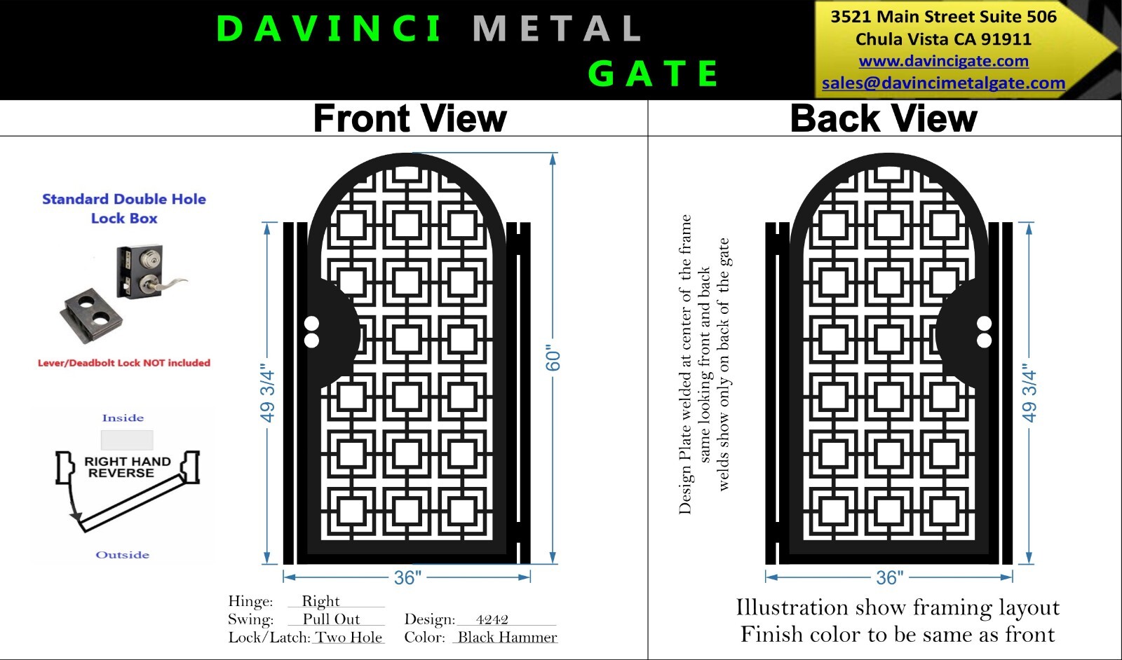 Contemporary modern metal gate, Modern Metal Gate, Custom size Art Pedestrian