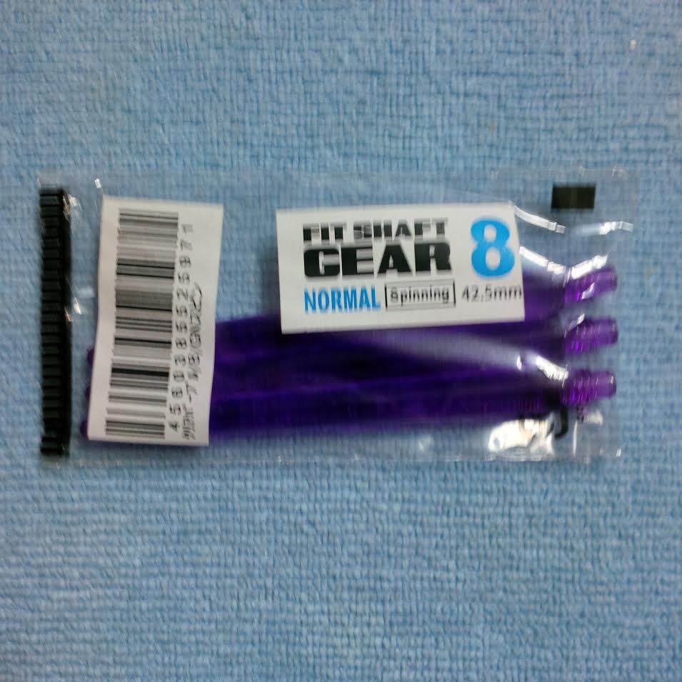COSMO FIT SHAFTS GEAR #8 PURPLE NORMAL SPINNING TYPE 42.5mm FOR FIT FLIGHTS ONLY