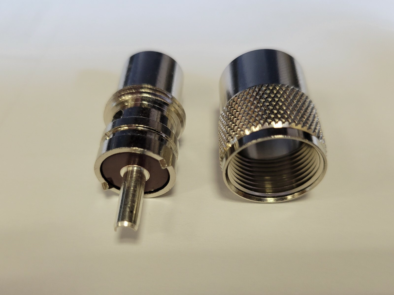 10 x PL259 SOLDER CONNECTOR, NICKEL FOR RG-8, RG213, LMR-400...