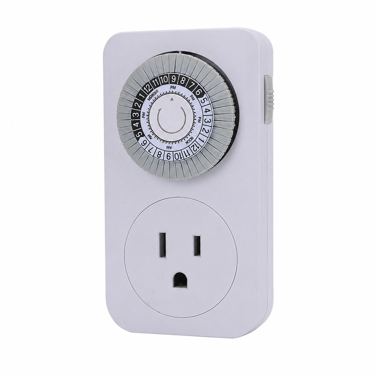 24 Hour Mechanical Timer US Plug Automatic Switch for Lights Fans Fish Tanks