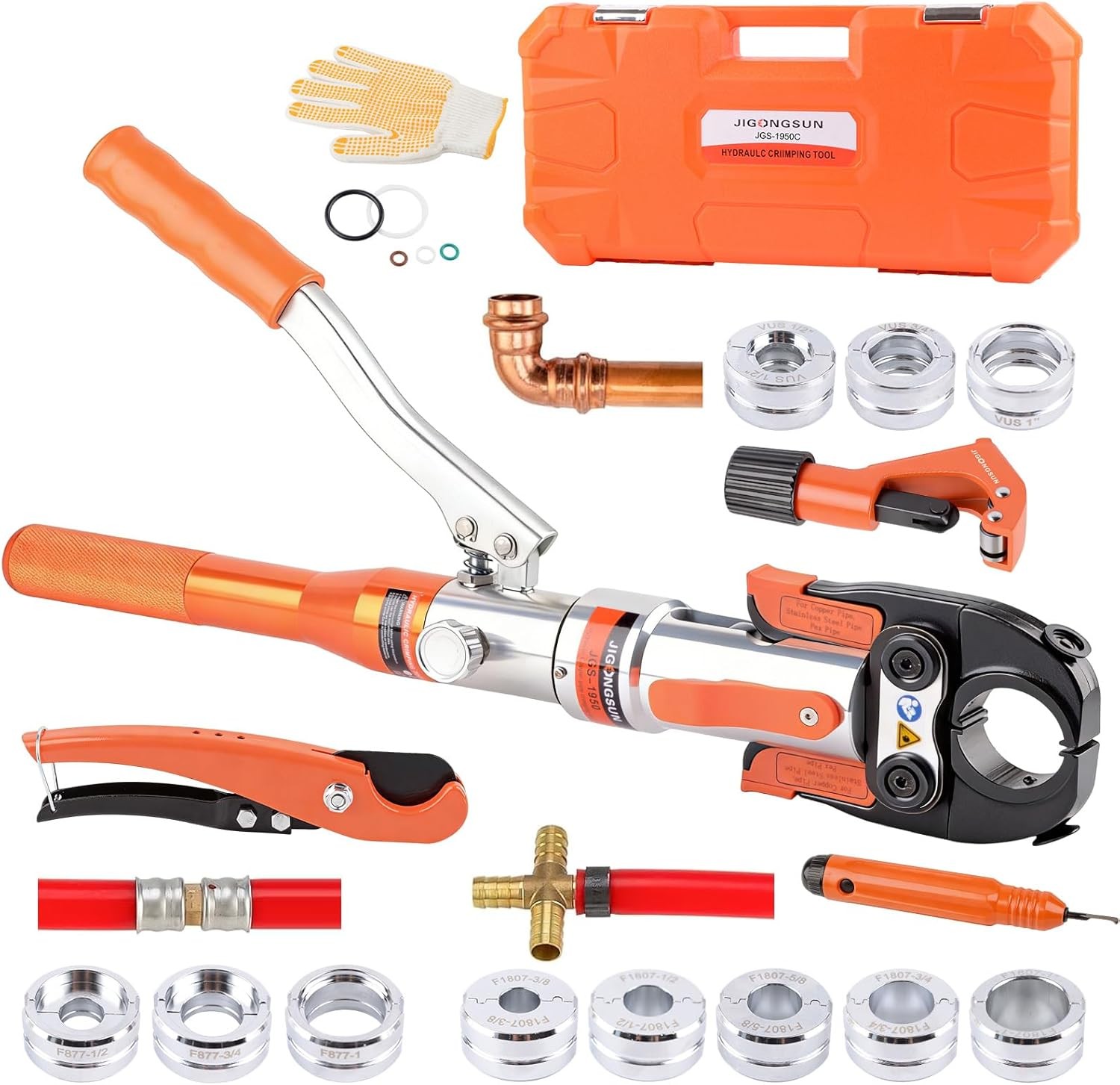 ProPress Tool Kit for Copper Pipe 11 Dies F877 F1807