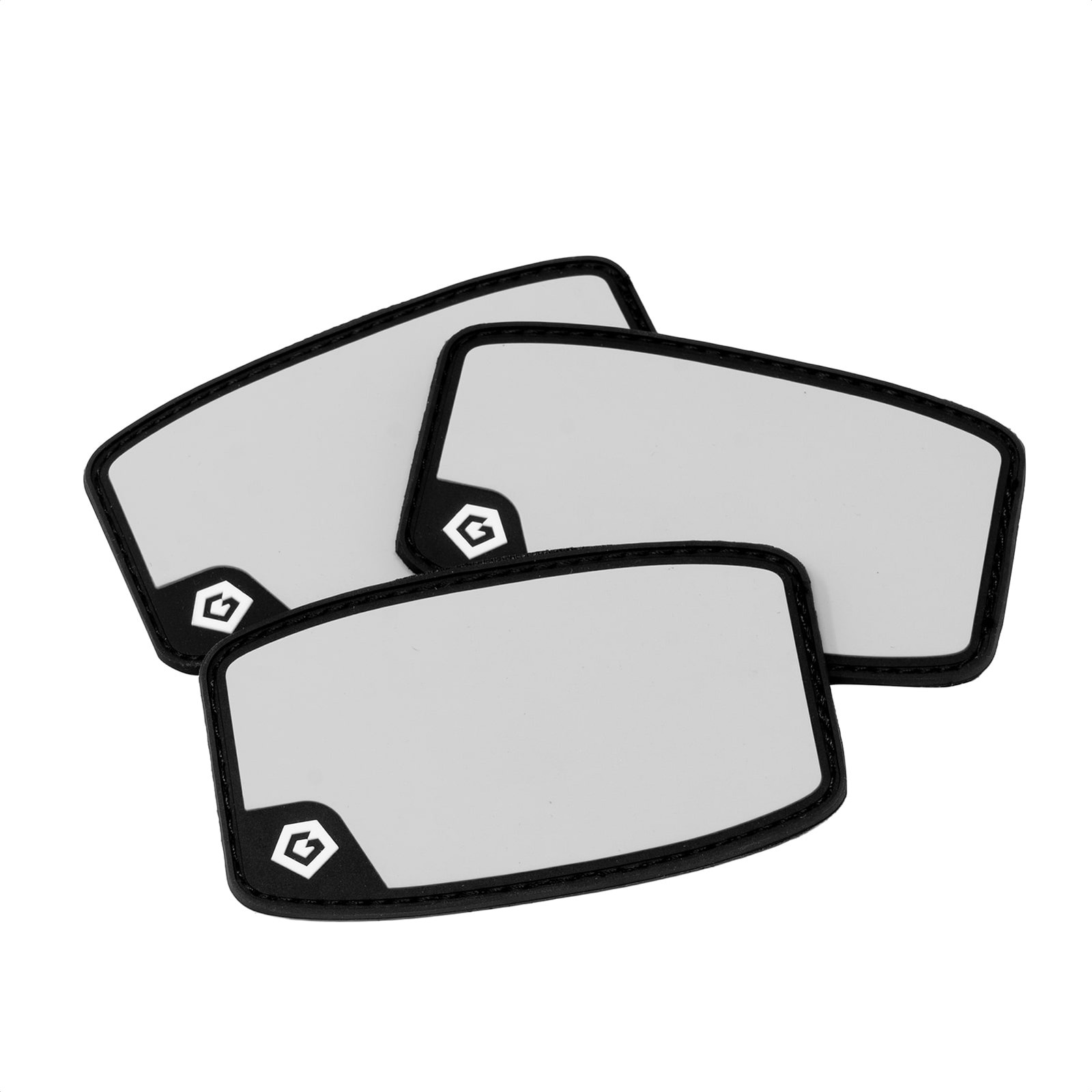 GRITR Reusable Writable Patches (3-Pack) - Hook Backed for EDC Gear Labeling